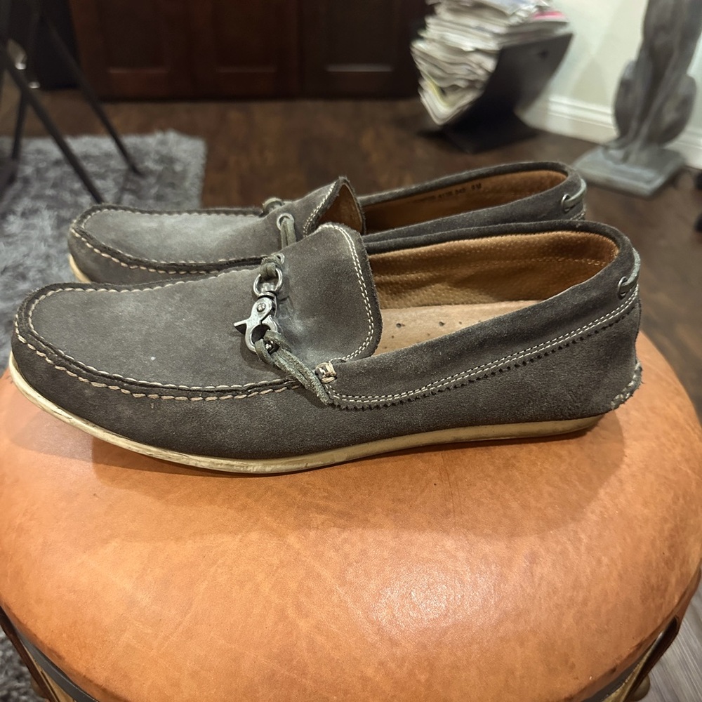 JOHN VARVATOS Men's Star Boater Dog Clip Oxide Loafer 9 D (M)